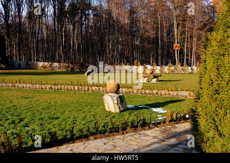 Monastero Sambata è un monastero ortodosso in Brașov County, nella regione della Transilvania in Romania. Dedicata alla Dormizione della Madre di Dio. Foto Stock