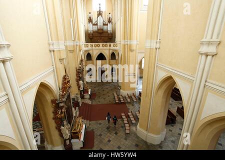 Repubblica ceca, Boemia centrale, Kutna Hora, centro storico elencati come patrimonio mondiale dall' UNESCO, chiesa della Asumption della Vergine Maria Foto Stock