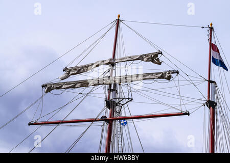 Flying Dutchman montante di vela Foto Stock