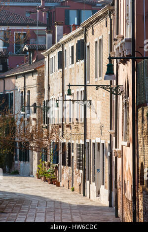 Scena di strada a Venezia, Italia Foto Stock