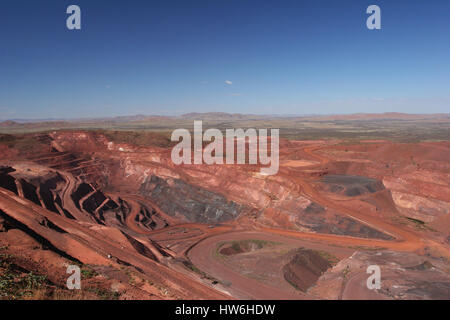 Miniera di ferro Pit Foto Stock