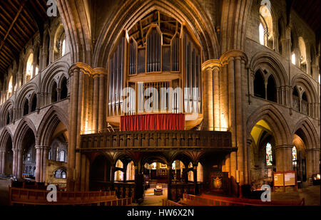 Hexham Abbey, Northumberland Foto Stock