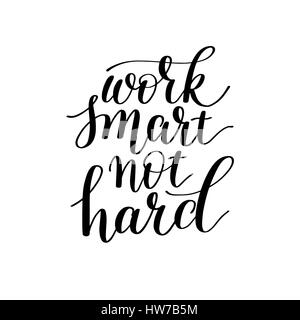 Per lavorare in modo intelligente non rigido scritta a mano su ottimizzazione e educat Illustrazione Vettoriale