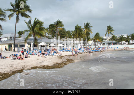 Resort sulla spiaggia di South Beach a Key West, Florida. Foto Stock