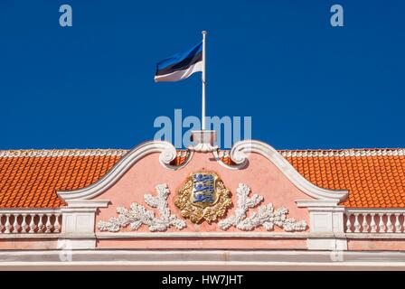 Estonia (Paesi Baltici), Tallinn, Città Vecchia, classificato come patrimonio mondiale dall UNESCO, Stenbock House (Stenbocki maja), sede ufficiale del governo della Repubblica di Estonia Foto Stock