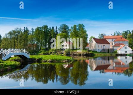 Estonia (Paesi Baltici), la regione di Harju, Laane-Virumaa, Vihula, Vihula Manor Country Club & Spa, Fiume Vihula Foto Stock