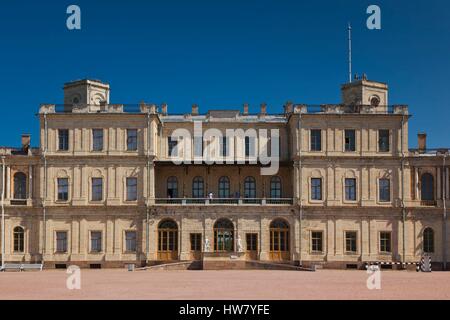 Russia, Leningradskaya Oblast di Gatchina, Palazzo Gatchina, esterna Foto Stock