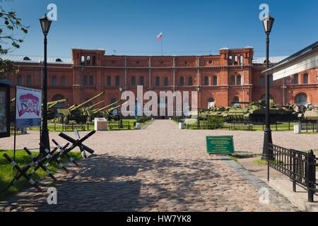 La Russia, San Pietroburgo, Kronverksky isola, museo di Artiglieria, esterna Foto Stock