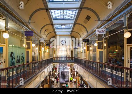 In Australia, in Sud Australia, Adelaide, Adelaide Arcade, antichi shoppping mall, interno Foto Stock