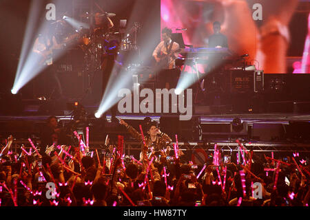 Londra, UK, 17 marzo, 2017. Jay Chou esaurito con un concerto presso la sse Wembley Arena. Prima notte di l invincibile world tour di Londra. Credito: calvin tan/alamy live news Foto Stock