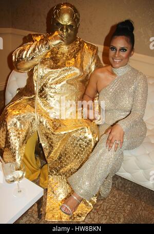 Hollywood, California, USA. Xvii Mar, 2017. Ho15890CHW.Arte cuori Fashion Los Angeles Fashion Week FallWinter 2017 .Il Beverly Hilton Hotel di Beverly Hills, CA.03172017.CEELO VERDE E LISA NICOLE CLOUD . © Clinton H.WallacePhotomundo Foto internazionale Inc Credito: Clinton WallaceGlobe foto/ZUMA filo/Alamy Live News Foto Stock