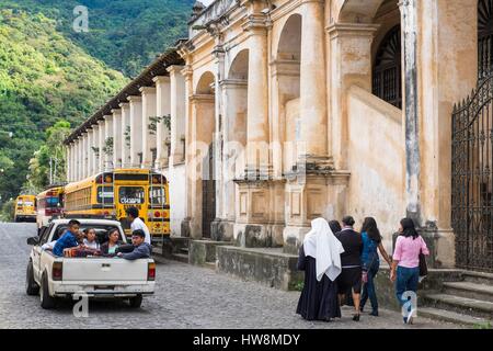 Guatemala, Sacatepequez reparto, San Juan del Obispo, villaggio vicino a Antigua Guatemala, il Convento Foto Stock
