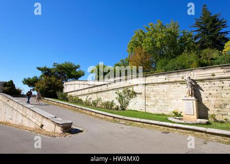 Francia, Vaucluse, Avignone, giardino del Rocher des Doms Foto Stock