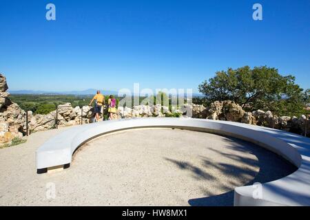 Francia, Vaucluse, Avignone, giardino del Rocher des Doms Foto Stock