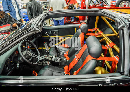 Mosca - Agosto 2016: Pontiac Firebird 1989 PRESENTATO A MIAS Moscow International Automobile Salon il 20 agosto 2016 a Mosca, in Russia. Foto Stock