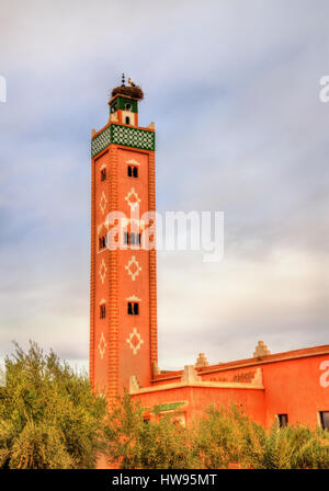 Moschea di Ait Ben Haddou village, Marocco Foto Stock