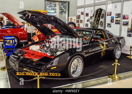 Mosca - Agosto 2016: Pontiac Firebird 1989 PRESENTATO A MIAS Moscow International Automobile Salon il 20 agosto 2016 a Mosca, in Russia. Foto Stock