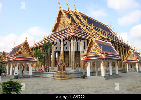 Tempio del Buddha Smarad in Wat Phra Kaeo, Bangkok, Thailandia Foto Stock