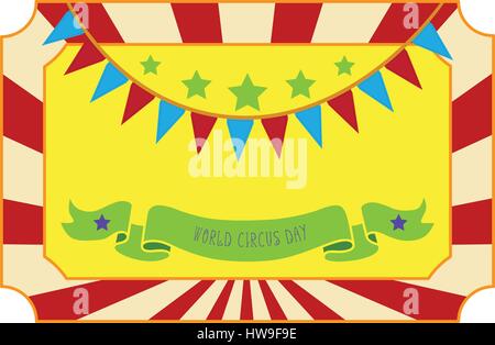 Circus show modello poster Illustrazione Vettoriale