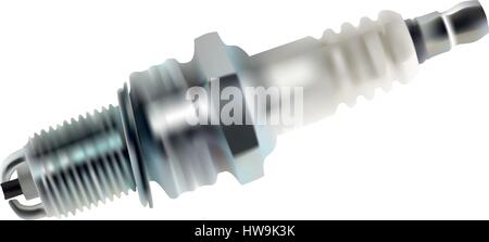 Auto candela isolati su sfondo bianco Illustrazione Vettoriale