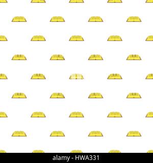 Libro antico pattern, stile cartoon Illustrazione Vettoriale