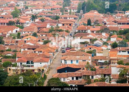 La Colombia, Boyaca reparto, Villa de Leyva, una città coloniale Foto Stock