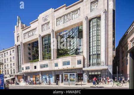 Il Portogallo, Lisbona, luogo di Restauradores, ex cinema e teatro trasformato in hotel Eden dall'architetto Branco Foto Stock