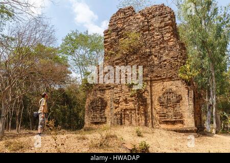 Cambogia, Kompong Thom provincia, Sambor Prei Kuk, un pre tempio di Angkor Foto Stock