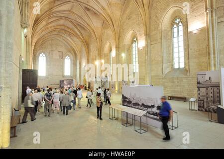 Francia, Vaucluse, Avignone, Palazzo Papale risalente al XIV secolo nella lista UNESCO del Patrimonio Mondiale, cappella principale Foto Stock