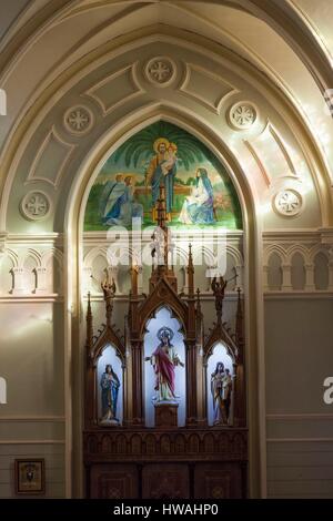 Il Cile, Antofagasta, Plaza Colon, Iglesia Catedral San Jose, interno Foto Stock