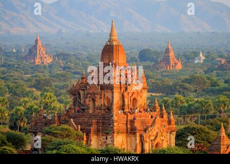 Myanmar Mandalay Stato, Bagan, pagode Foto Stock