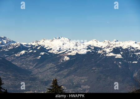 Alpi svizzere, sci e meta di vacanza Foto Stock