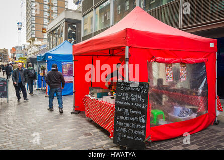 I resti di 250-anno-vecchio Berwick street market di Soho, London, Regno Unito Foto Stock