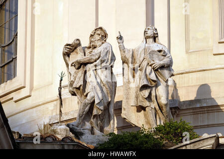 La chiesa del Santissimo Nome di Maria (Chiesa del Santissimo Nome di Maria al Foro Traiano) al Foro Traiano - chiesa cattolica romana in Roma, Italia Foto Stock