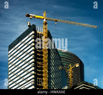 Città ufficio in costruzione Foto Stock