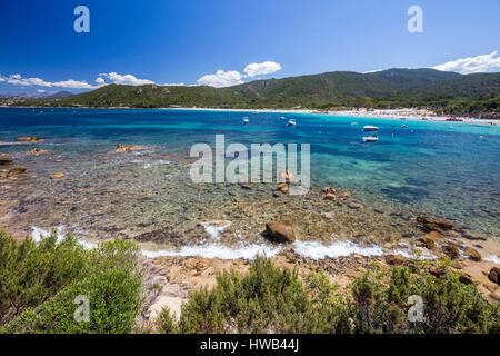 Francia, Corse du Sud,'Isolella, Golfo di Porticcio Foto Stock