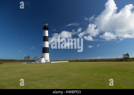 Isola Bodie Stazione di luce, Cape Hatteras National Seashore, NC, Stati Uniti d'America Foto Stock
