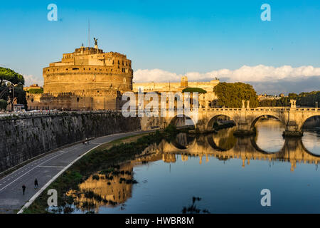 Castel Sant'Angelo a Roma, Italia Foto Stock