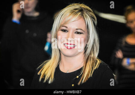 Northern Ireland Assembly leader per il Sinn Fein, Michelle O'Neill. Foto Stock