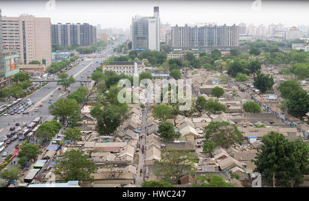 La città di Pechino, Hutong, Xicheng District, Cina Foto Stock