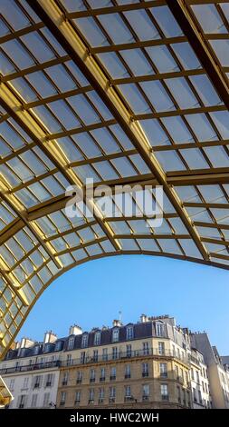 La tettoia del quartiere delle Halles a Parigi. Francia Foto Stock
