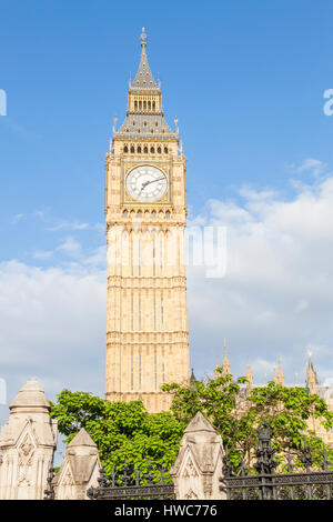 Elizabeth Tower, comunemente noto come il Big Ben, London, England, Regno Unito Foto Stock
