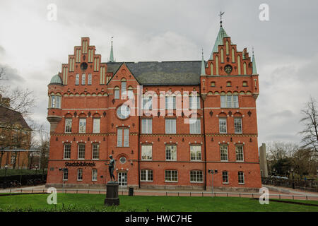 MALMO, Svezia - 12 Marzo 2017: Malmo biblioteca della città (in svedese: Malmo stadsbibliotek) è un municipal biblioteca pubblica aperta nel 1905. Nel 1946 si è trasferita Foto Stock