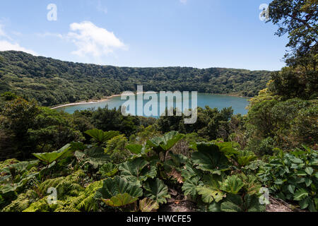 Crater Lake, il Parco Nazionale del Vulcano Poas Vulcano Poas, Costa Rica Foto Stock