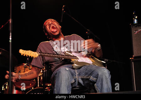 Eric Gales, (alias Raw Dawg) (nato il 29 ottobre 1974, Memphis Tennessee, hard rock, blues, heavy metal,musicista, cantautore,foto Kazimierz Jurewicz, Foto Stock