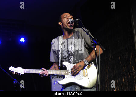 Eric Gales, (alias Raw Dawg) (nato il 29 ottobre 1974, Memphis Tennessee, hard rock, blues, heavy metal,musicista, cantautore,foto Kazimierz Jurewicz, Foto Stock