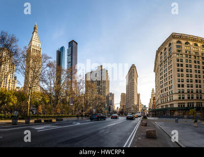 Edifici intorno al Madison Square Park - New York City, Stati Uniti d'America Foto Stock