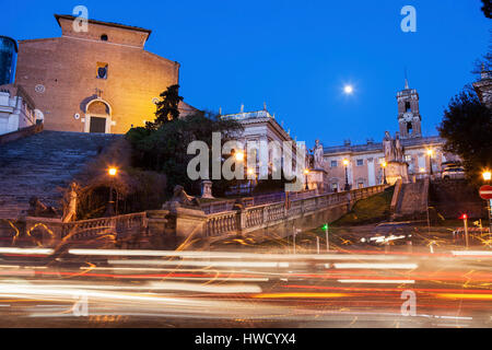 Roma Municipio di notte. Roma, lazio, Italy. Foto Stock