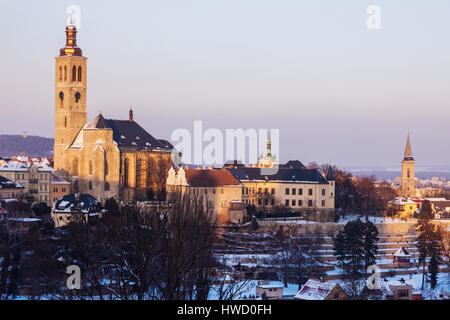San Giacomo chiesa in Kutna Hora. Kutna Hora, Central Bohemian Region, Repubblica Ceca. Foto Stock