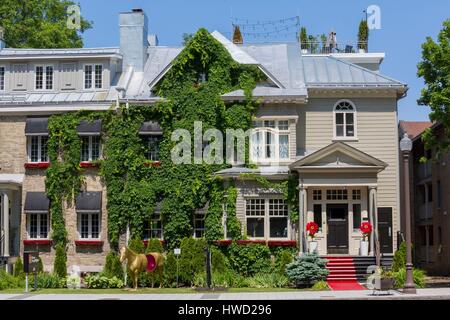 Canada, Québec, Provincia di Quebec City, Montcalm district, il quartiere delle arti, l'Auberge du Quartier hotel, di fronte al Museo delle Belle Arti Foto Stock